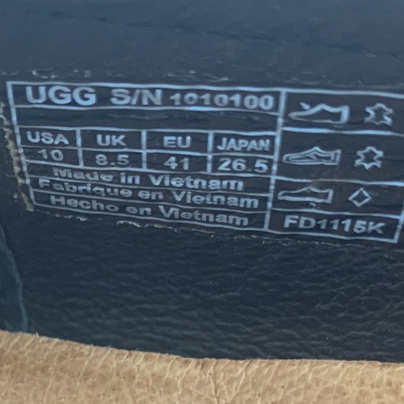 UGG Black and Tan Women's Loafers - Picture 10 of 10